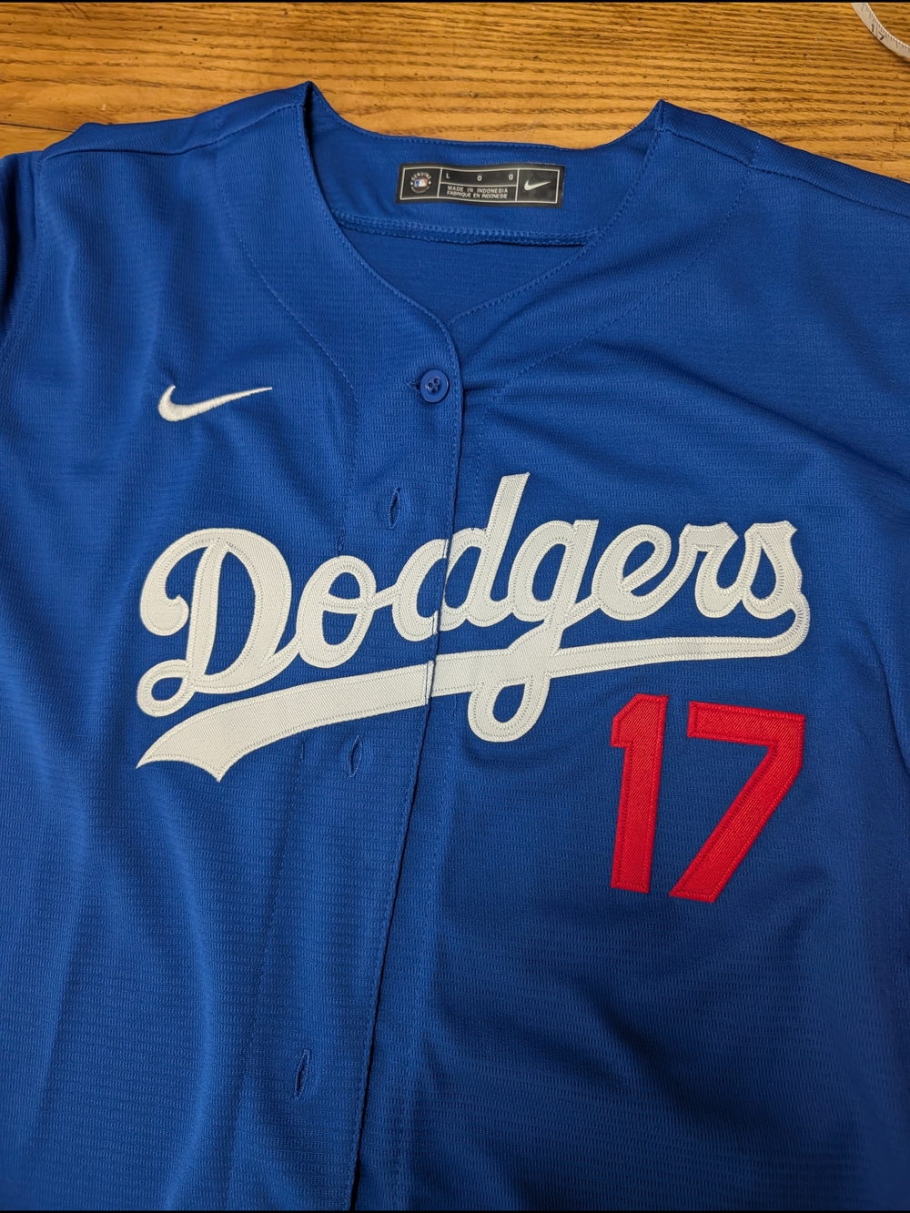 Nike MLB Shohei Ohtani #17 Blue and White Jersey - Picture 4 of 9